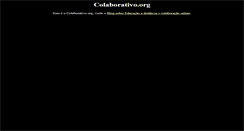 Desktop Screenshot of colaborativo.org